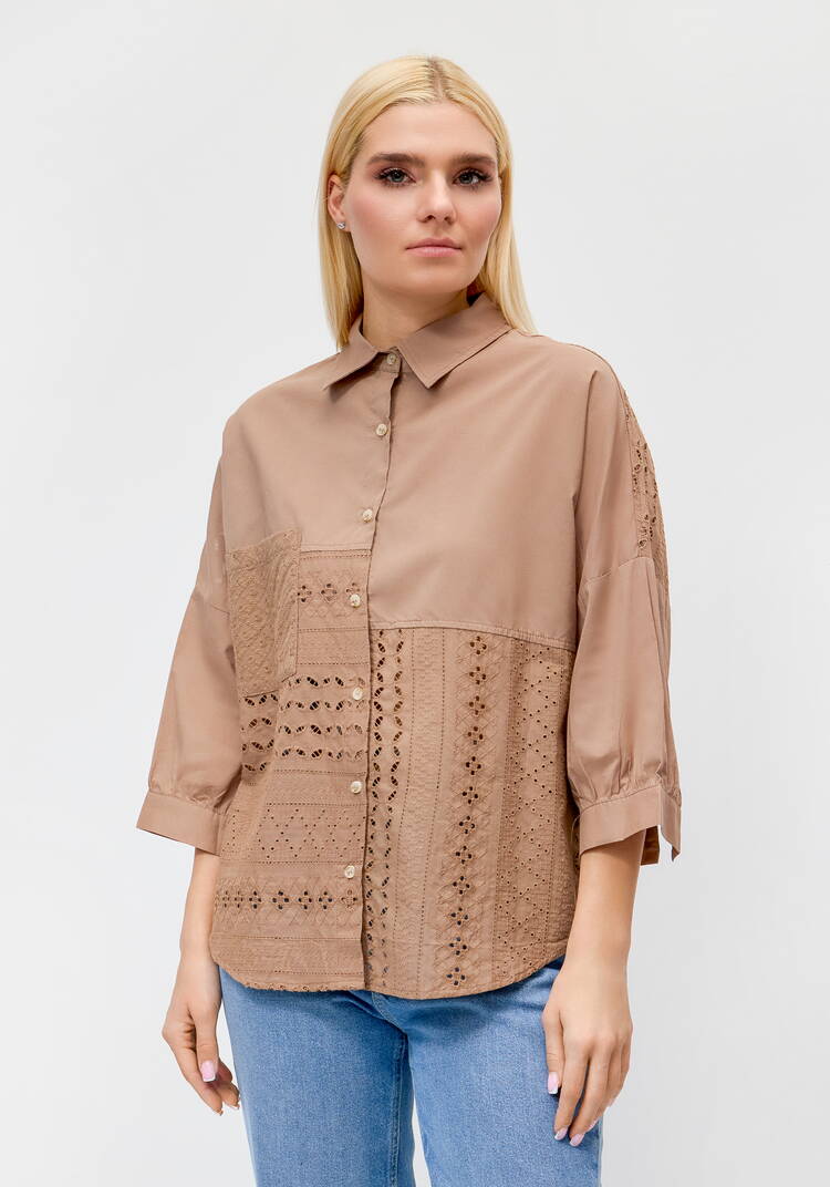 Рубашка женская с вышивкой по низу шир.  750, рис. 4