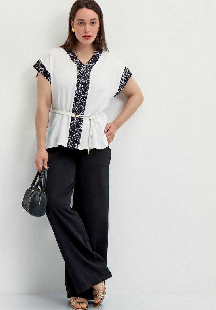 Блуза с леопардовой окантовкой шир.  750, рис. 15