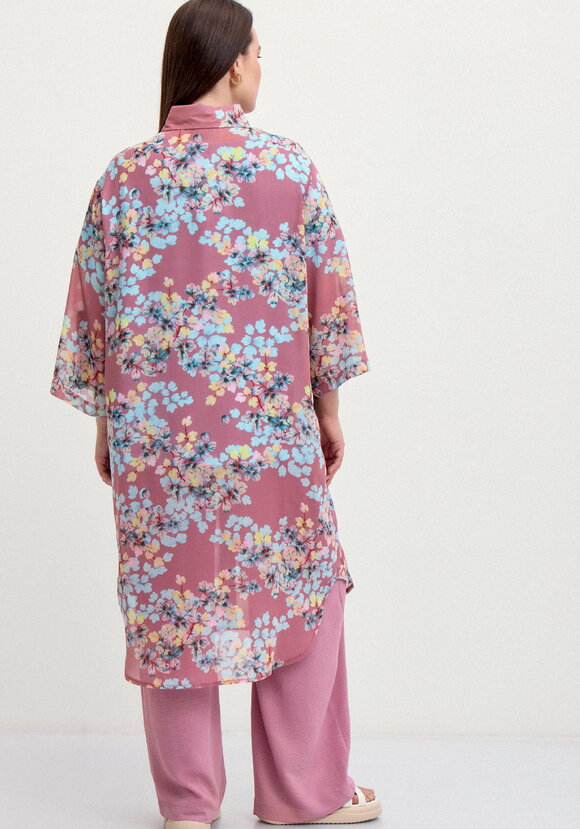 Рубашка с флористическим принтом шир.  580, рис. 10