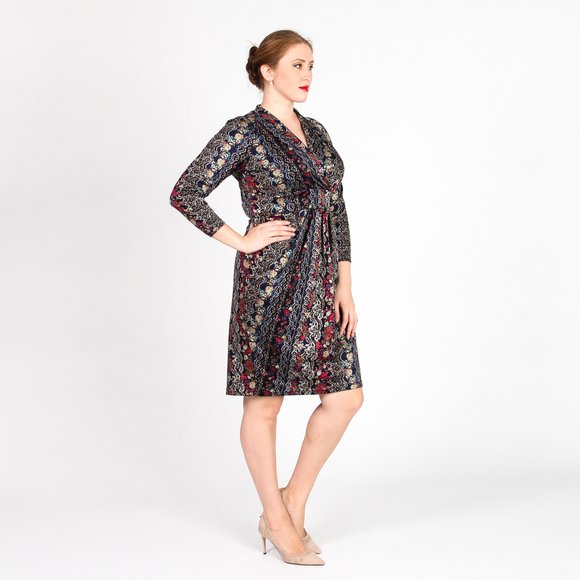 Платье с узорным принтом шир.  580, рис. 2