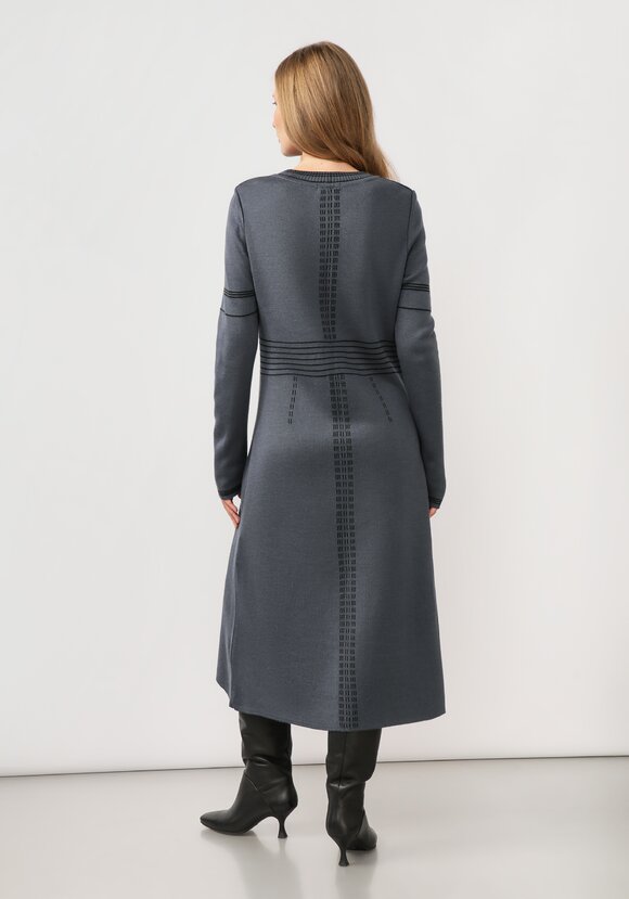 Платье миди с длинным рукавом и разрезом шир.  580, рис. 13