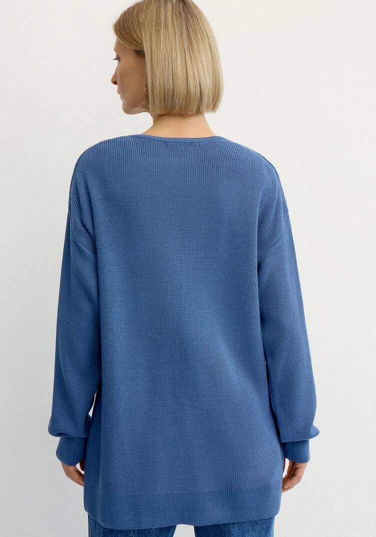 Кардиган со спущенным плечом шир.  750, рис. 3