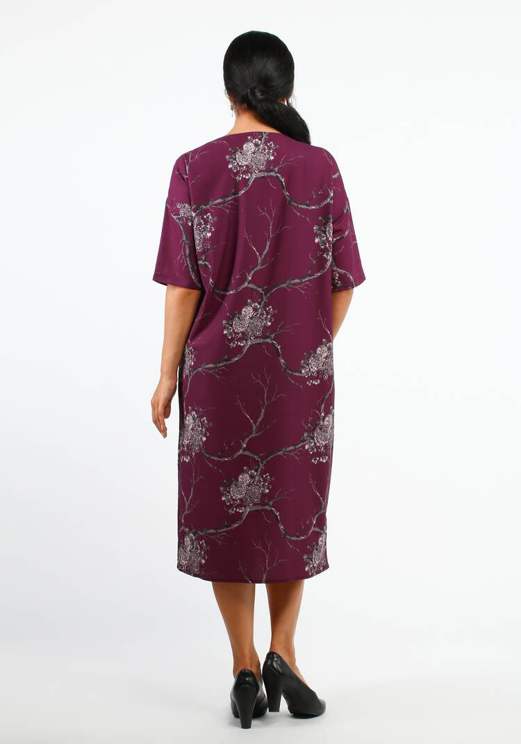 Платье свободного кроя с рукавом 1/2 шир.  750, рис. 9