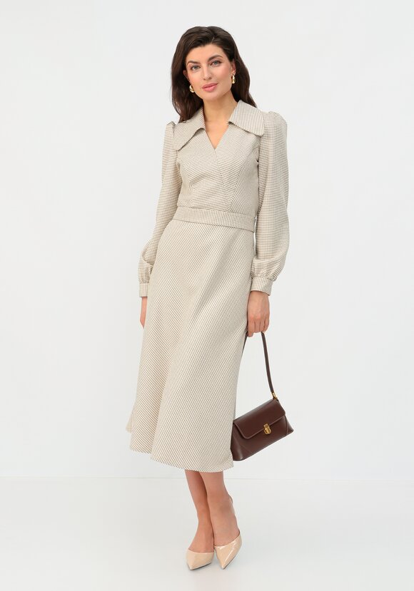 Платье с воротником свободного кроя шир.  580, рис. 5