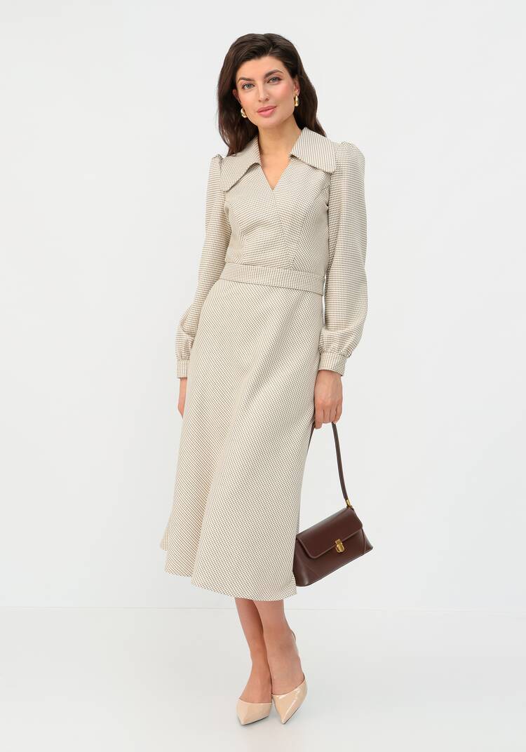 Платье с воротником свободного кроя шир.  750, рис. 5