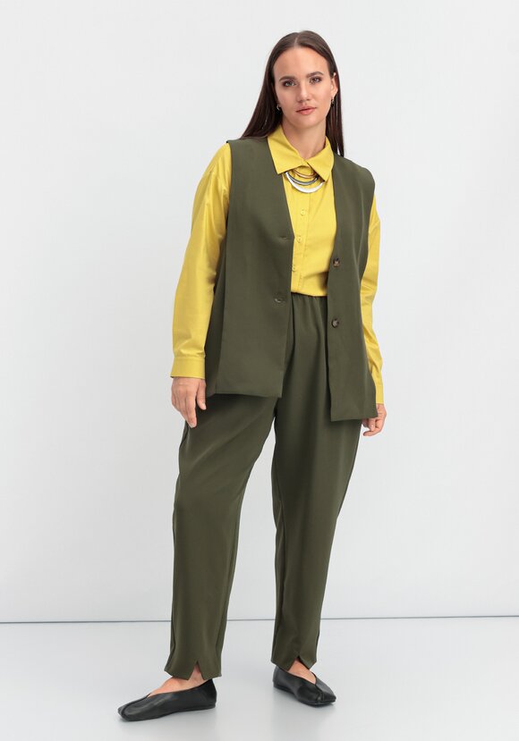 Брюки-бананы с разрезами шир.  580, рис. 7