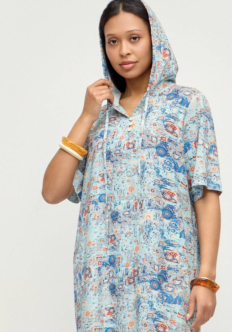 Платье изо льна Летний шик шир.  750, рис. 11