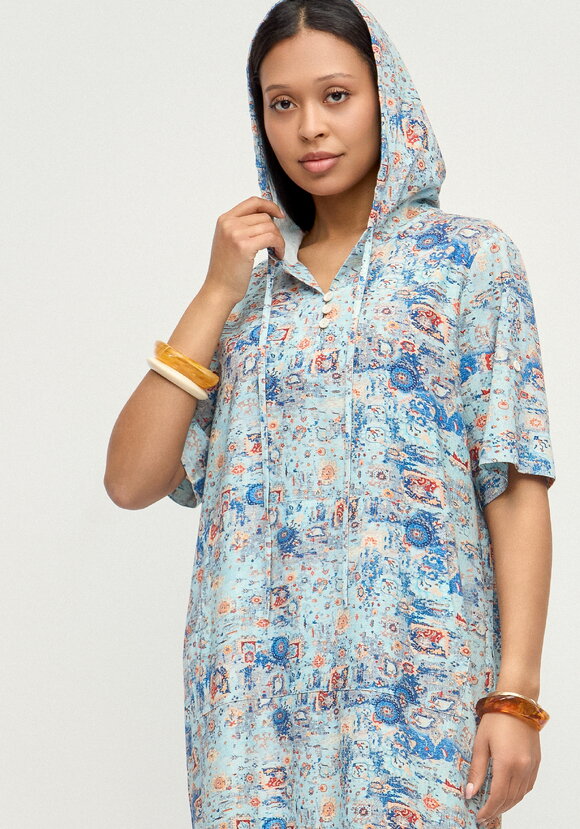 Платье изо льна Летний шик шир.  580, рис. 11