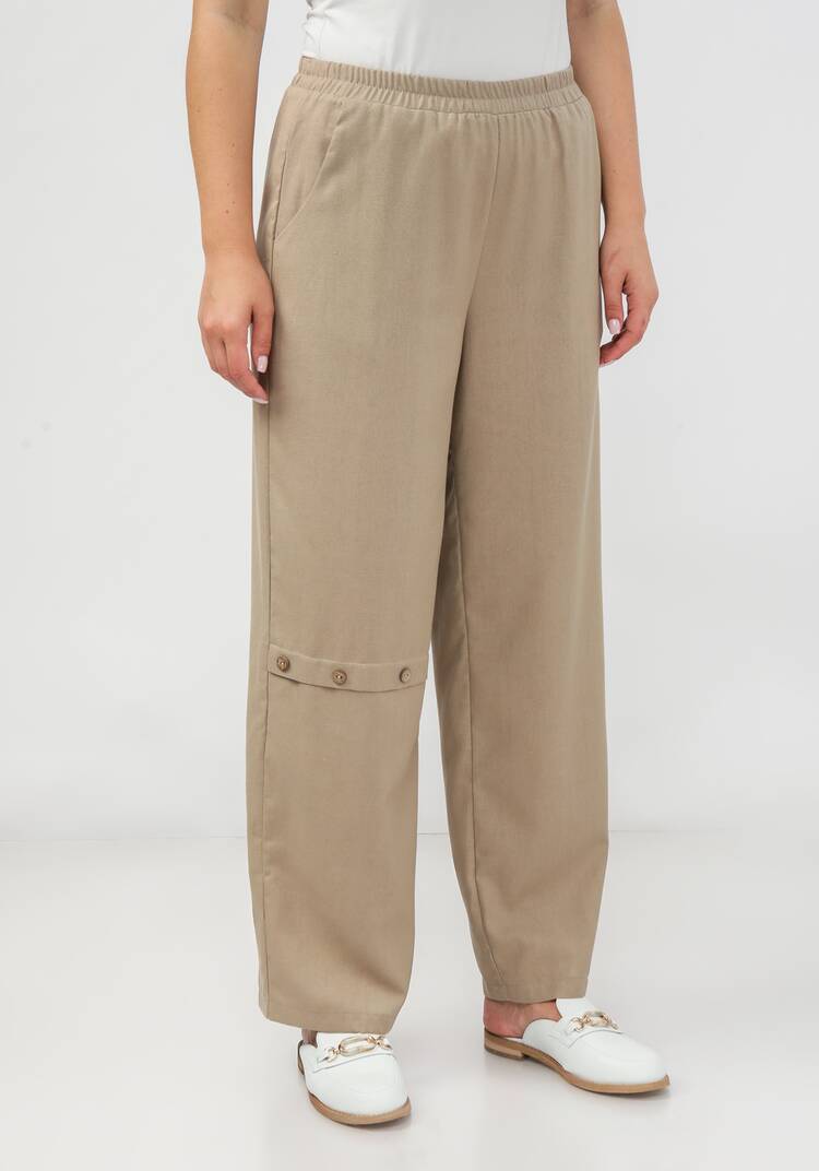 Брюки с декоративной складкой впереди шир.  750, рис. 20