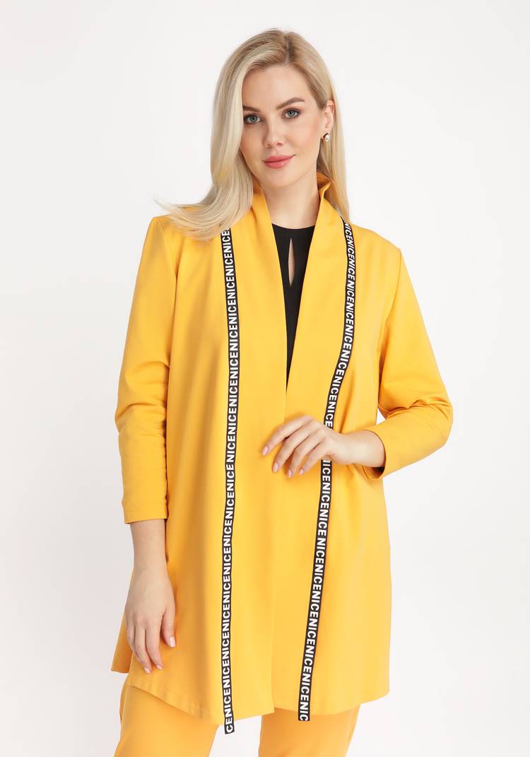 Кардиган с тесьмой шир.  750, рис. 5