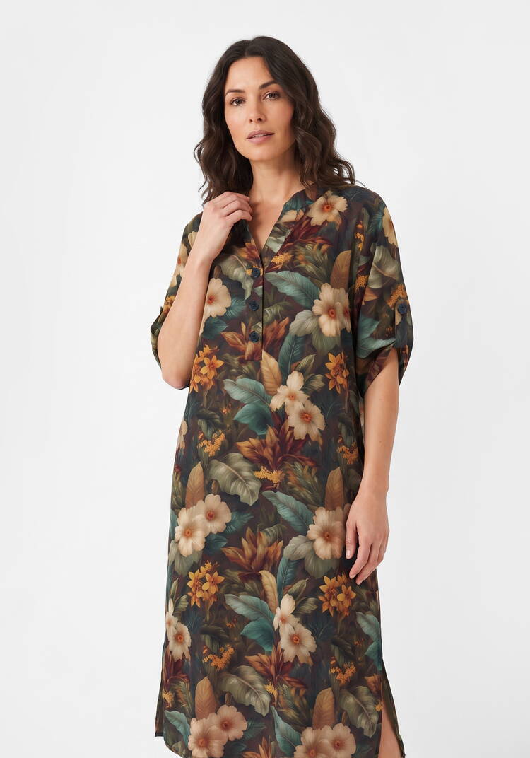 Платье с 3D цветами шир.  750, рис. 2
