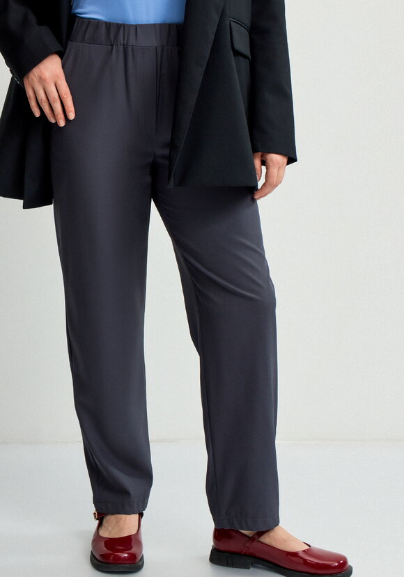 Брюки прямые с имитацией гульфика Элис шир.  580, рис. 7