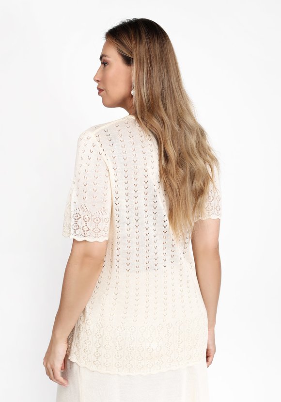 Блуза ажурная Алеся шир.  580, рис. 9