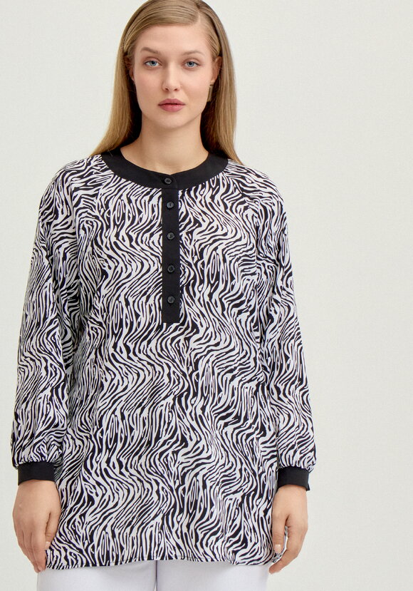 Туника с воротом-стойка шир.  580, рис. 11