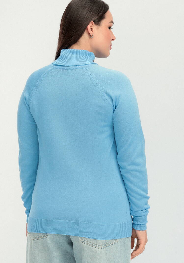 Джемпер прямого силуэта с высоким воротом шир.  750, рис. 27