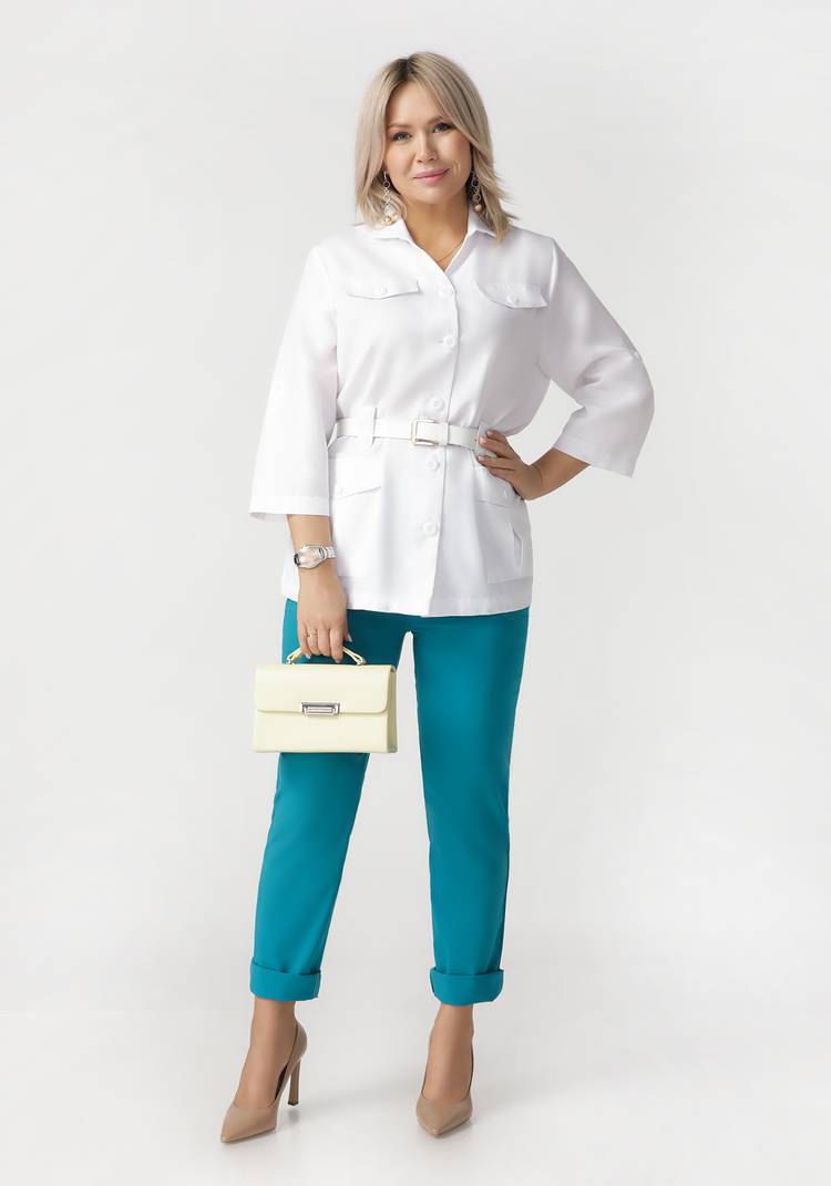 Брюки из бенгалина Галия шир.  750, рис. 9