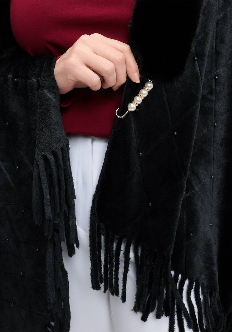 Накидка-палантин с жемчугом и булавкой шир.  750, рис. 30