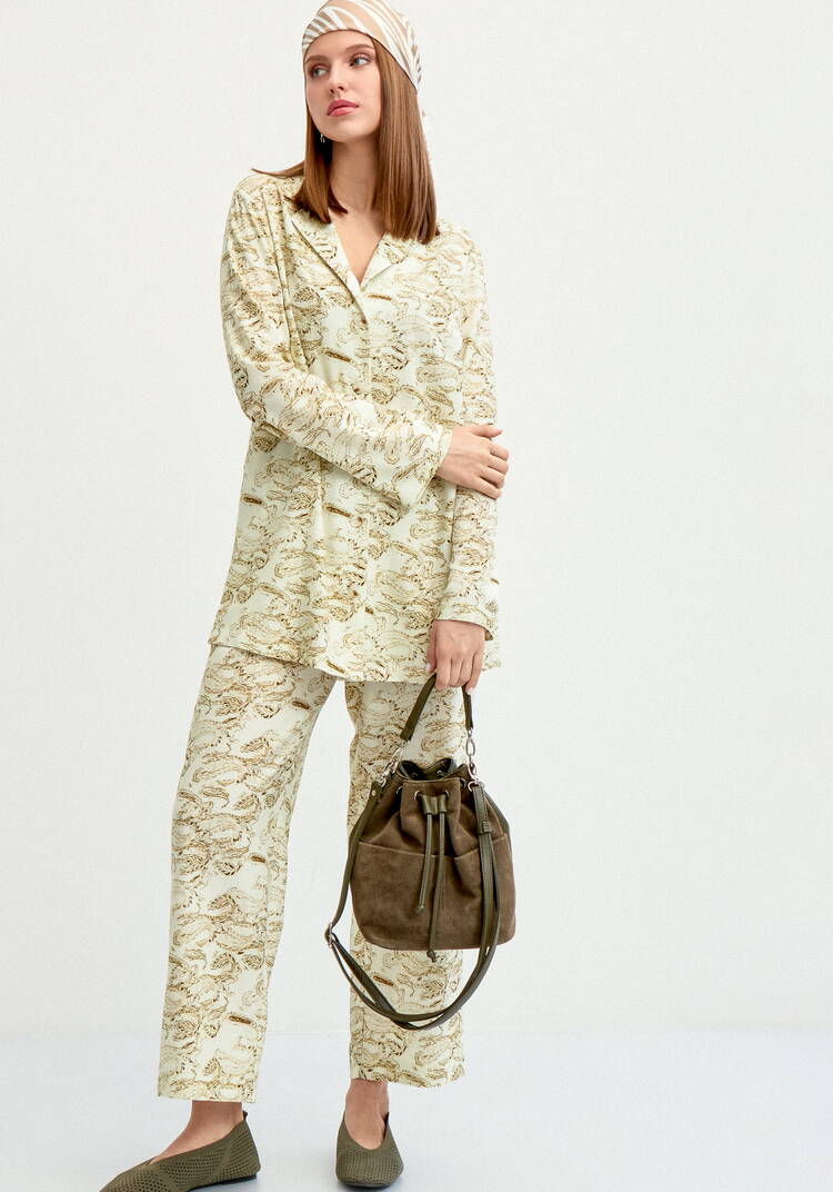 Рубашка с длинным рукавом изо льна шир.  750, рис. 8