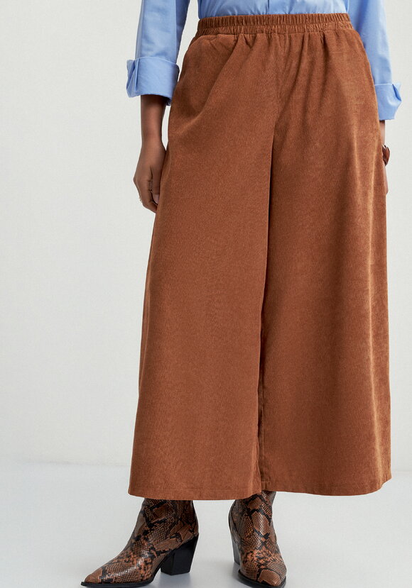 Юбка-брюки из микровельвета шир.  580, рис. 12