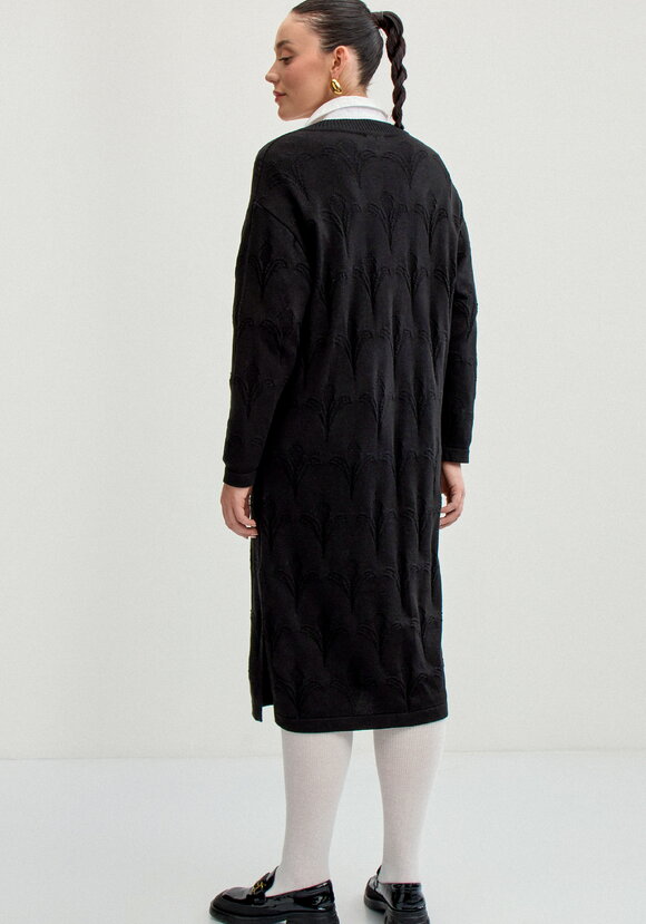 Платье миди с поясом и V-образным вырезом шир.  580, рис. 10