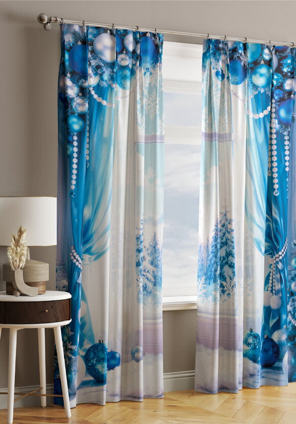 Портьеры Зимняя сказка шир.  580, рис. 9