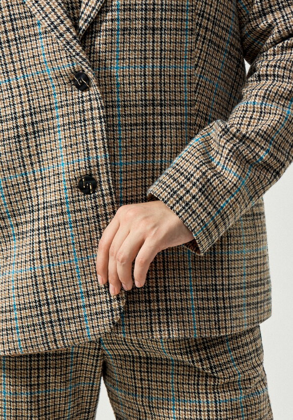 Пиджак с принтом клетка шир.  580, рис. 10