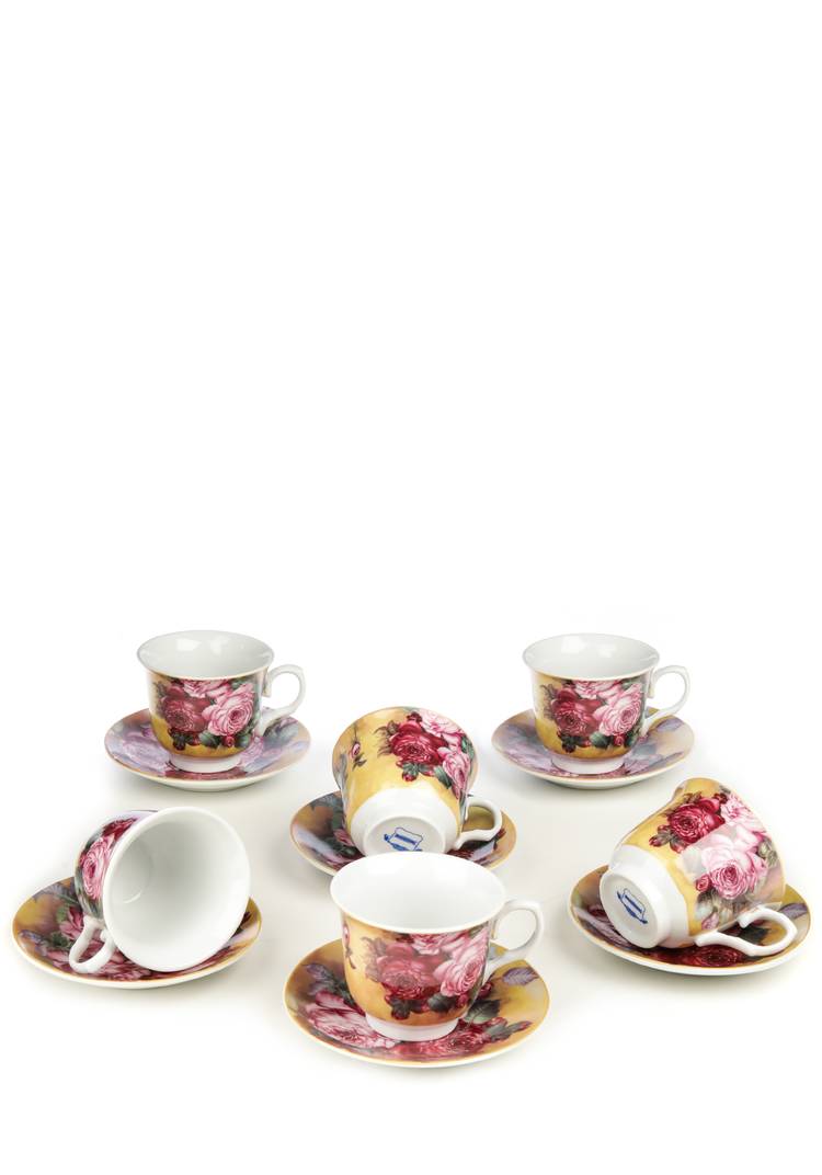 Чайный сервиз Пионы, 12 предметов шир.  750, рис. 2