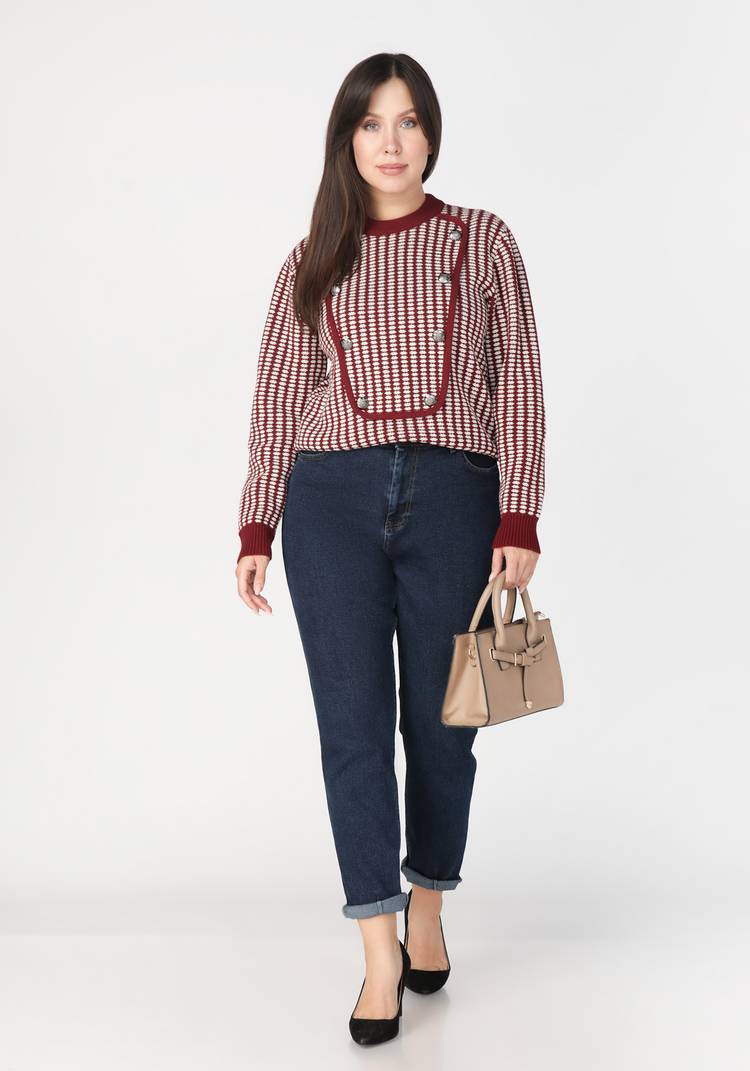 Джемпер с пуговицами декоративными шир.  750, рис. 7