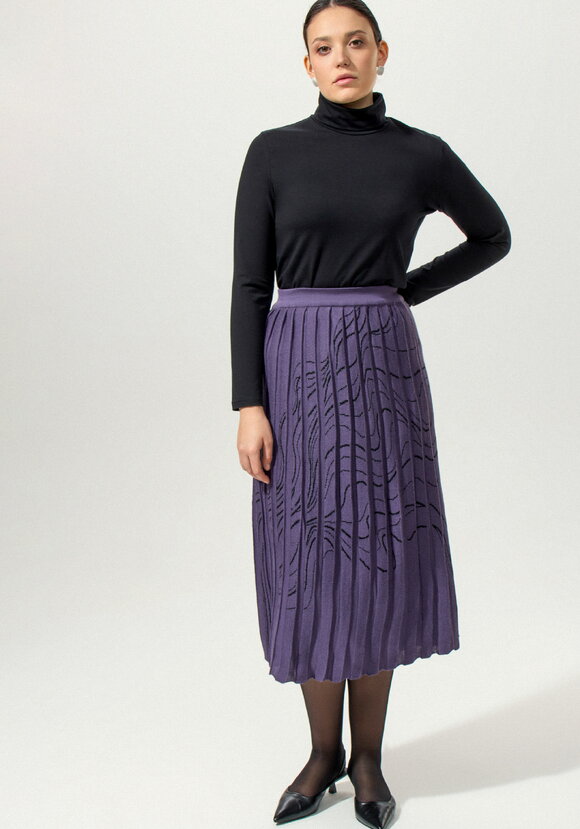 Юбка плиссе с абстрактным рисунком шир.  580, рис. 1
