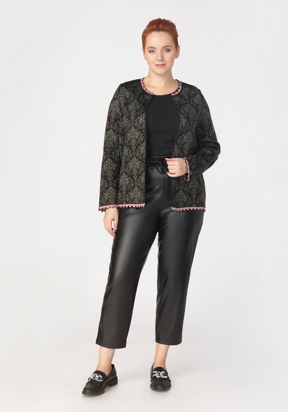 Жакет с жаккардовым рисунком шир.  580, рис. 7