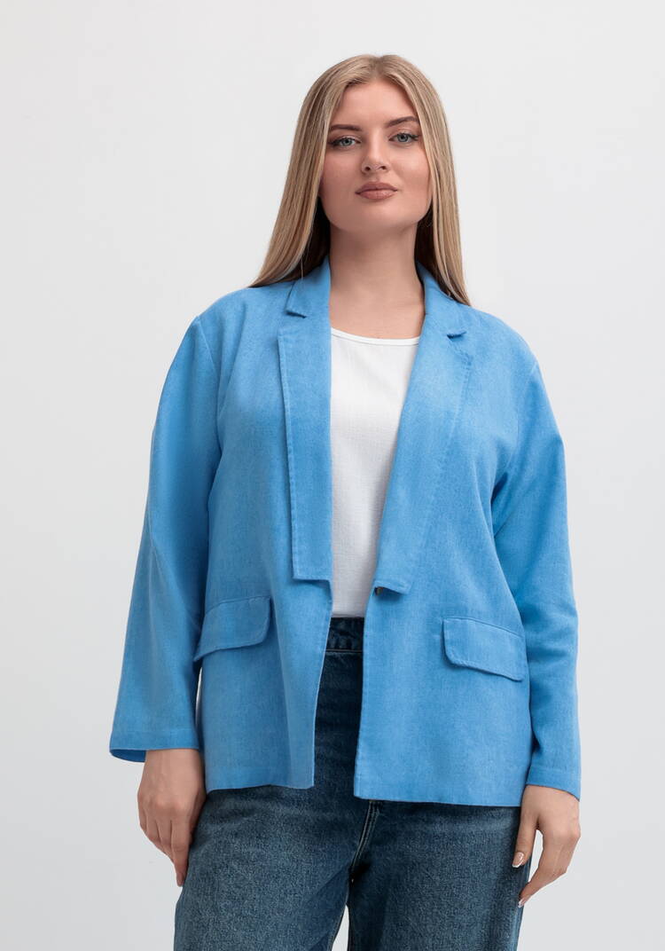 Пиджак прямого кроя с карманами шир.  750, рис. 4