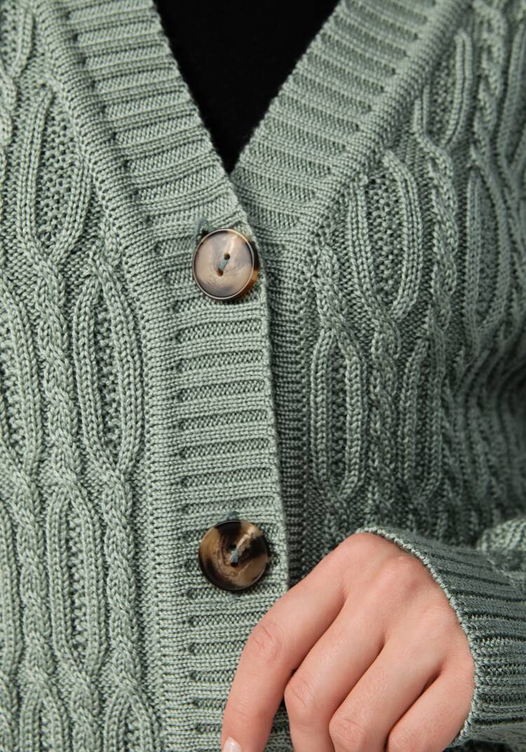 Кардиган удлиненный с объемными косами шир.  750, рис. 26