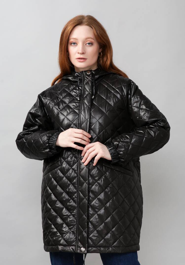 Куртка женская оверсайз с капюшоном шир.  750, рис. 9