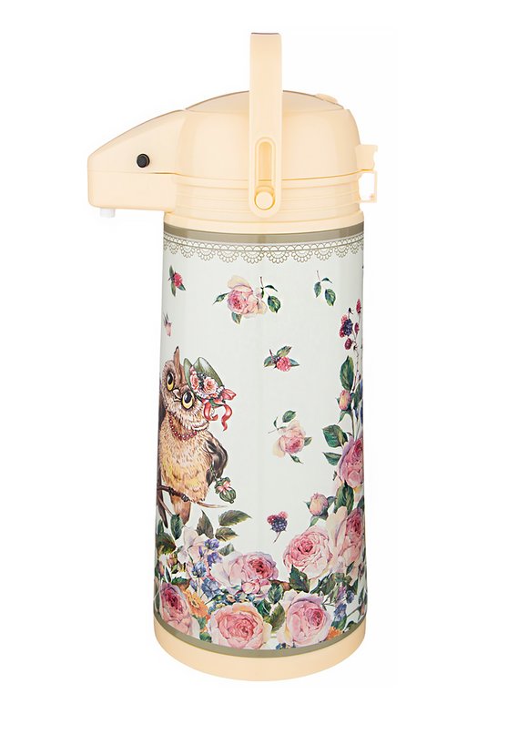 Термос со стеклянной колбой и помпой шир.  580, рис. 13