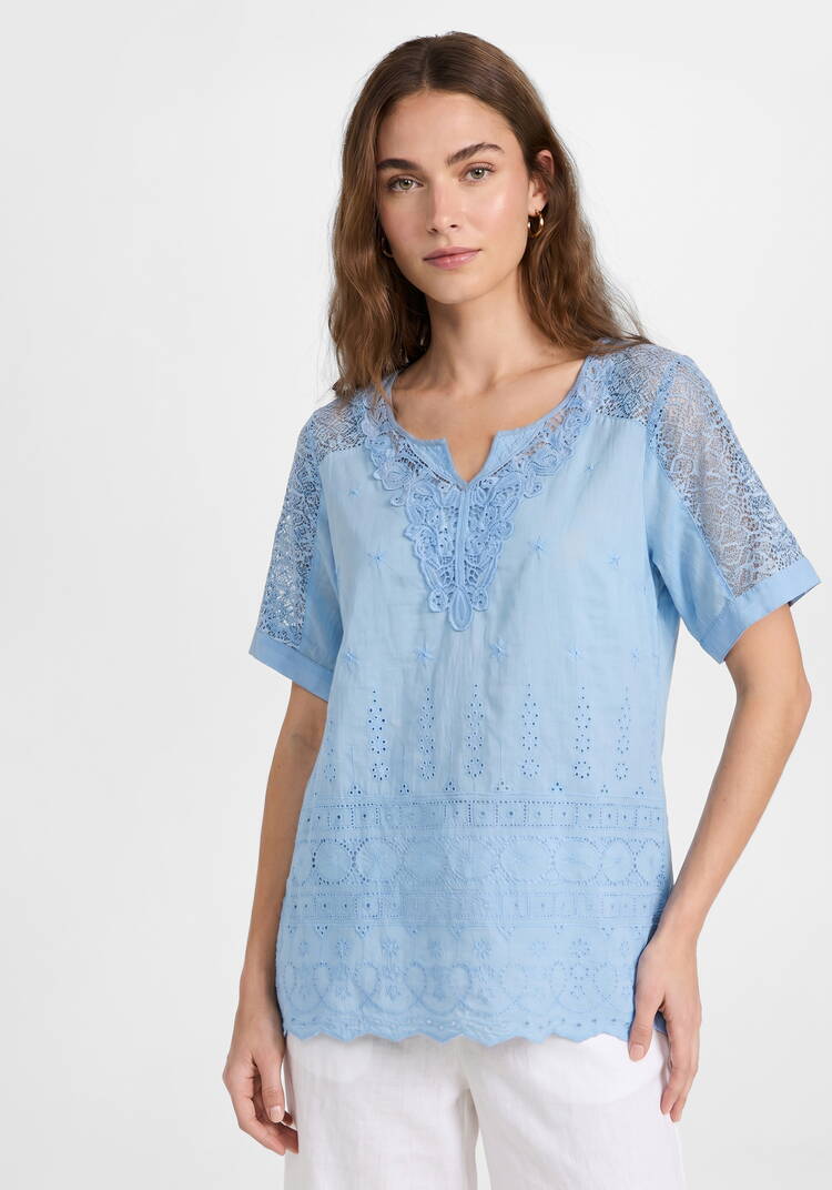 Блуза Кружевной ручей шир.  750, рис. 9