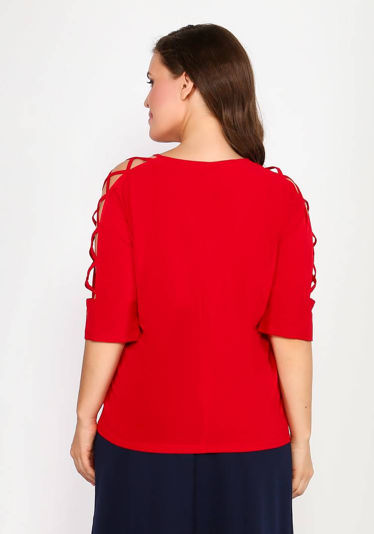 Блузка с оригинальными рукавами 1/2 шир.  750, рис. 5