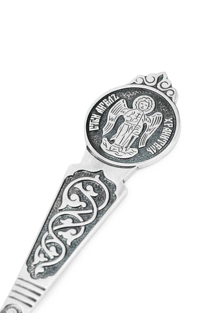 АРХИВ Серебряная ложка Ангел-Хранитель шир.  750, рис. 12