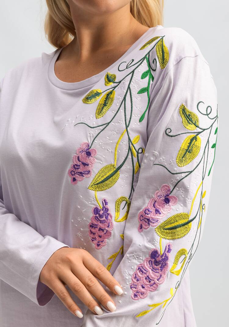 Лонгслив с вышивкой шир.  750, рис. 32