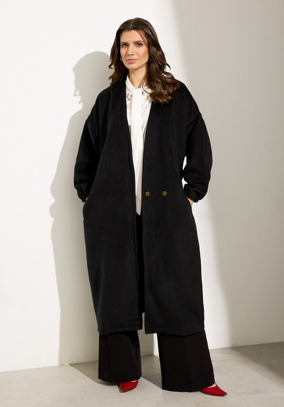 Пальто с V-образным вырезом шир.  580, рис. 8