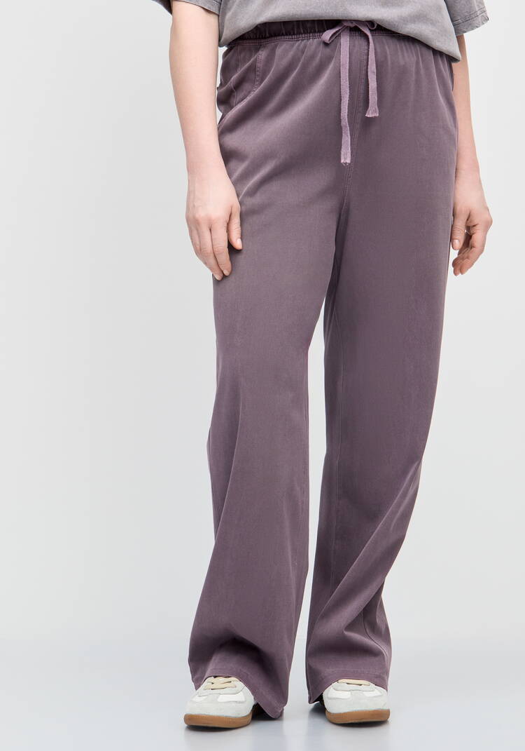 Брюки прямые от бедра с комфортным поясом шир.  750, рис. 2