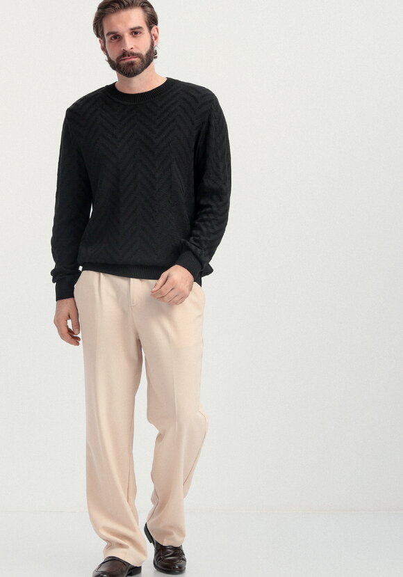 Джемпер с фактурным рисунком елочка шир.  580, рис. 16