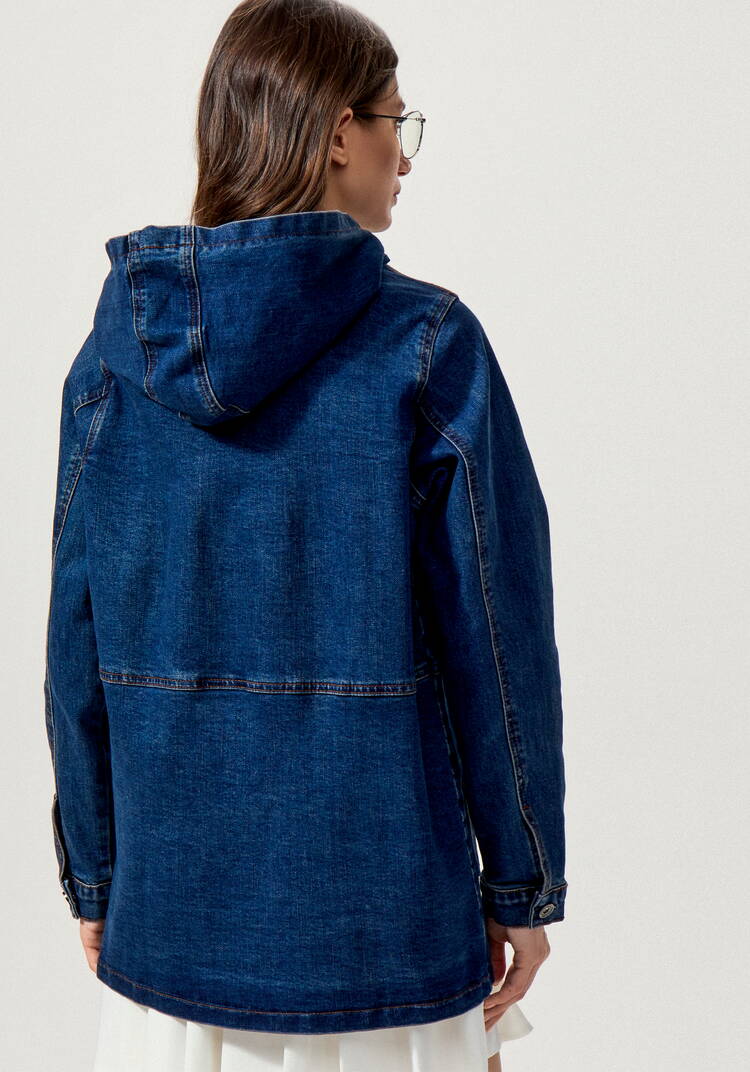 Джинсовая куртка с капюшоном шир.  750, рис. 21