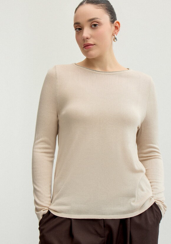 Джемпер базовый однотонный шир.  580, рис. 19