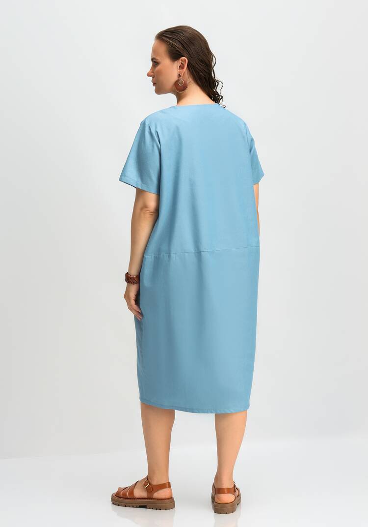 Платье свободного кроя с потайными карманами шир.  750, рис. 11