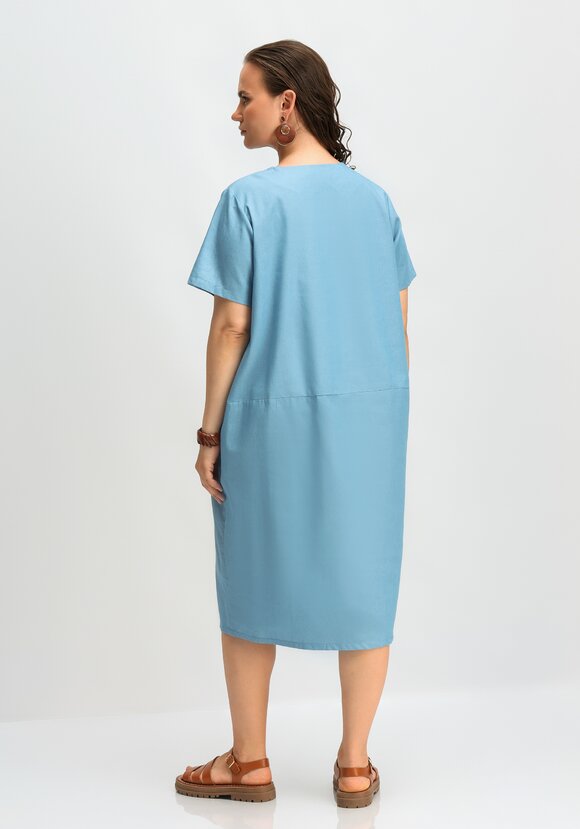 Платье свободного кроя с потайными карманами шир.  580, рис. 11