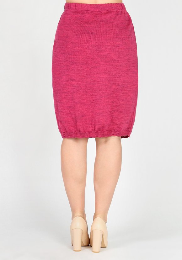 Юбка трикотажная прямого кроя на резинке шир.  580, рис. 8