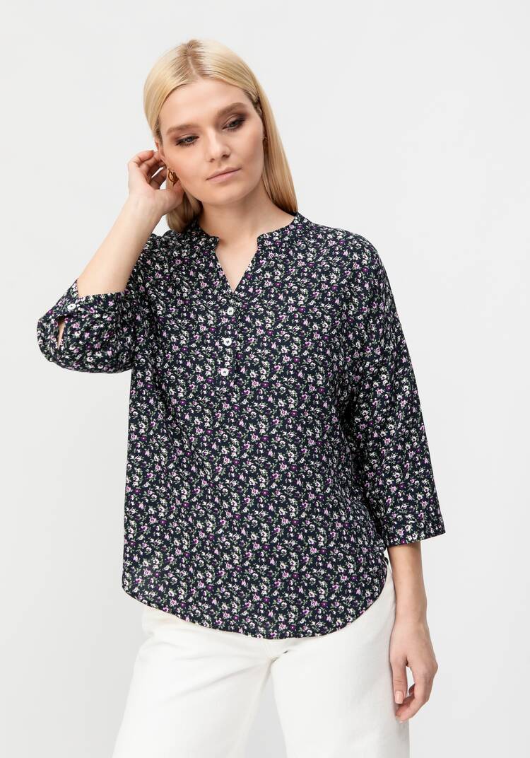 Рубашка с цветочным принтом Элен шир.  750, рис. 6