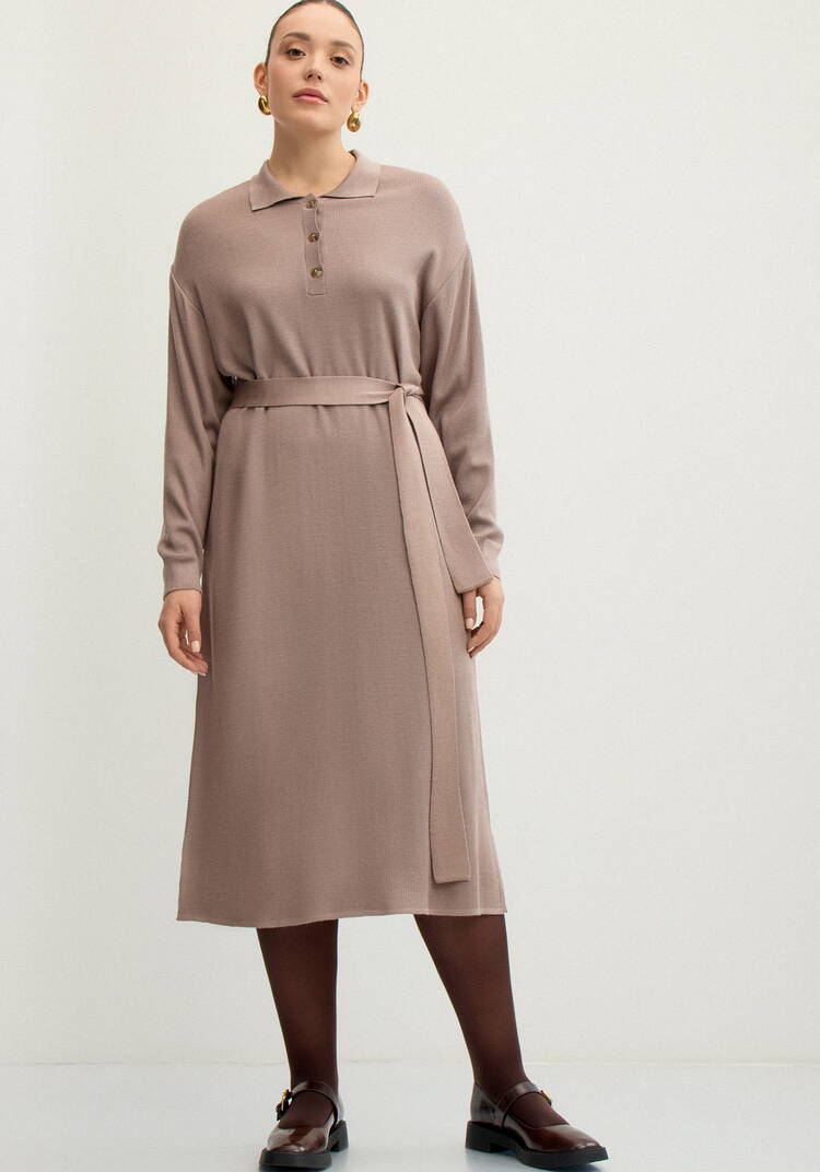 Платье поло с поясом шир.  750, рис. 4