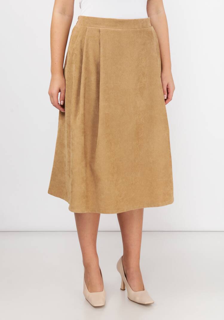 Юбка свободного кроя вельветовая с карманами шир.  750, рис. 15