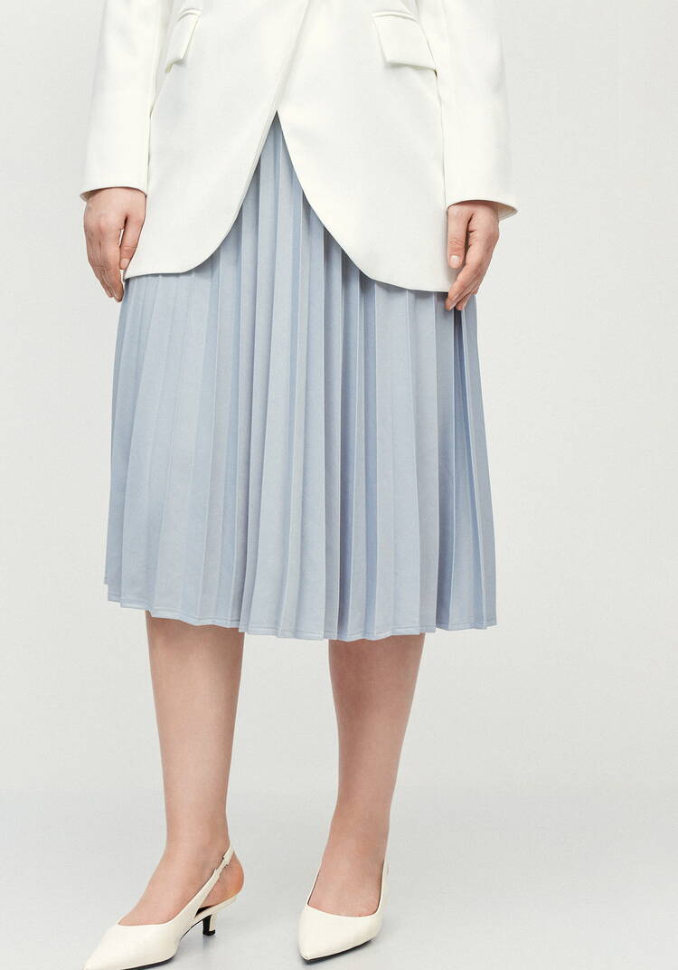 Юбка гофре из трикотажной ткaни шир.  750, рис. 2